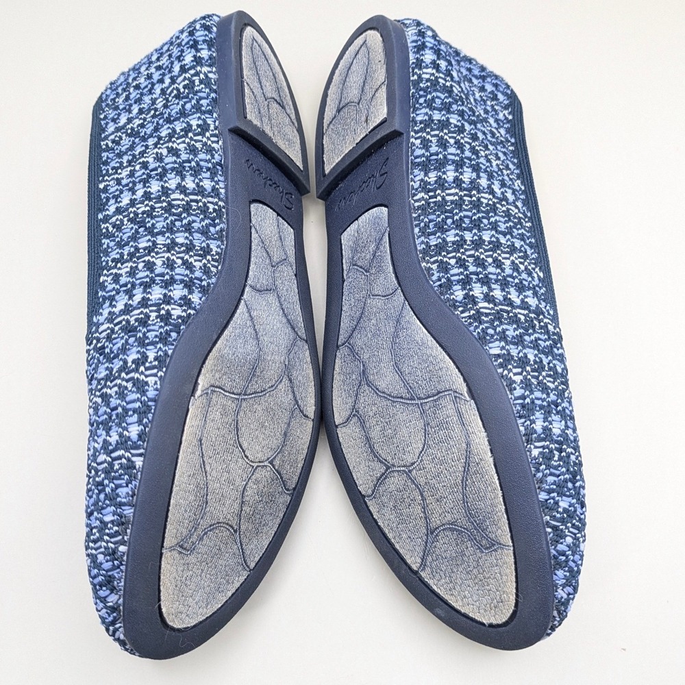 Skechers Slip-On Air Cooled Memory Foam Blue Fabric Sneakers Size 8 - Picture 6 of 8